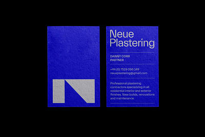 Neue Plastering Visual Identity branding graphic design logo