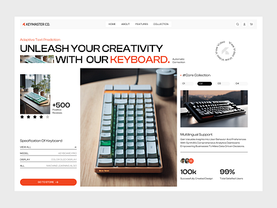 Keymaster Landing Page branding design graphic design hero section landing page logo motion graphics ui website design