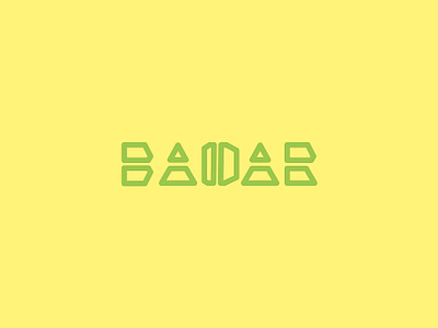 BADAR badar futuristic design logo natural colors