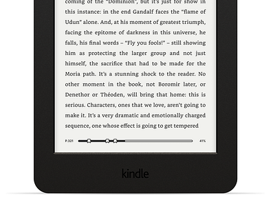 Kindle Paperlight progress bar concept app apple bar book bookmark books design hmi kindle paperlight progress reading ui