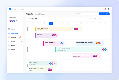 Project Management UI branding dashboard logo product design ui ui ux ux web design