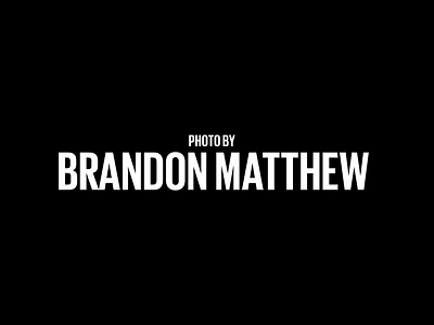 Brandon Matthew Photo Visual Identity branding graphic design logo