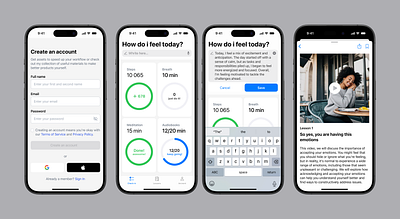 Mental Health App app design ui ux