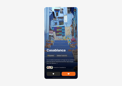 Tinder like app to choice next vacation destination design destination figma mobile app swipe tinder travel ui vacation
