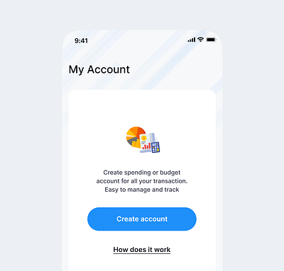 Account empty state design fintech ui uidesign ux