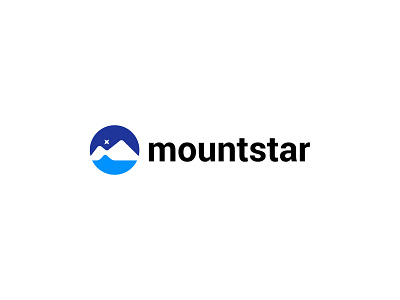 mountstar logo branding dribbble logo logo design minimalist design modern mountain star