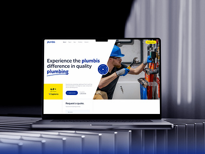 PLUMBIS - Plumbing Home Page branding design home page landing page plumbing plumbing home plumbing home page plumbing service plumbing service website ui web design website website design