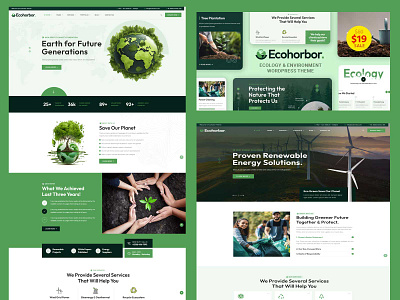 🌿✨ Ecohorbor - Ecology & Environment WordPress Theme! 🌍💚 ecofriendly ecotheme ecowebsite environmentallyfriendly gogreen greenliving sustainablewebdesign wordpresstheme