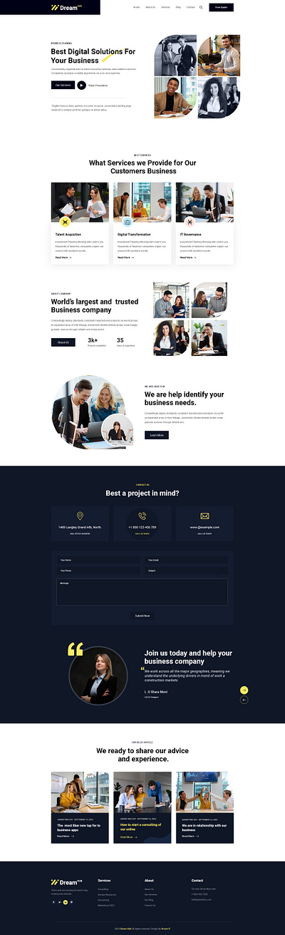 Dreamhub - Corporate Company HTML5 Template