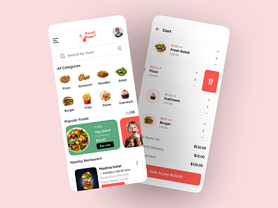 Fast Food App UI(SWAD) app design fast food app fast food app ui food app food delivery app ui food delivery design food delivery ui food ordering app food service app food tech mobile app mobile app design mobile food app restaurant app restaurant app design swad app ui design user experience user interface ux design