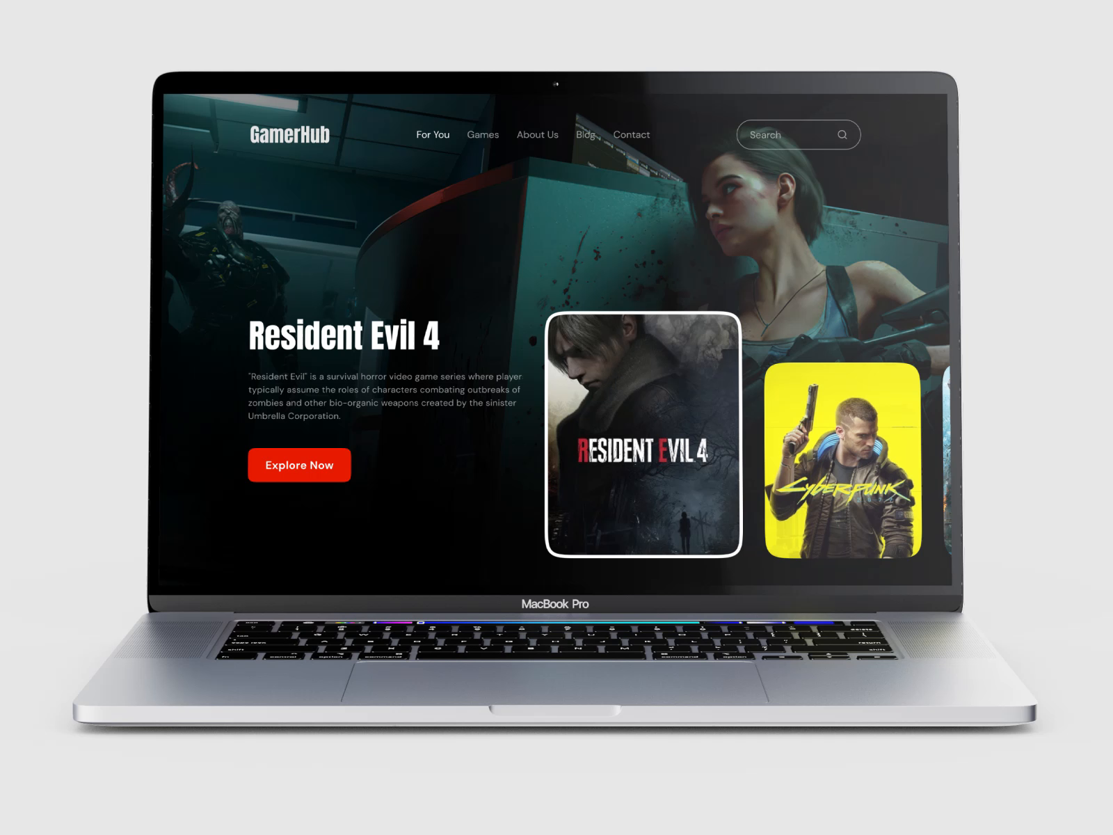 Hero Section UI Design for Gaming Website: Interactive & Dynamic by ...