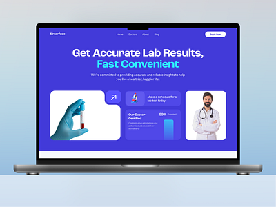 Medical health check & Lab test website design clean doctor health healthcare home page hospital lab test landing page landing page design medical medical care medical test modern online test template ui uiux ux website website design