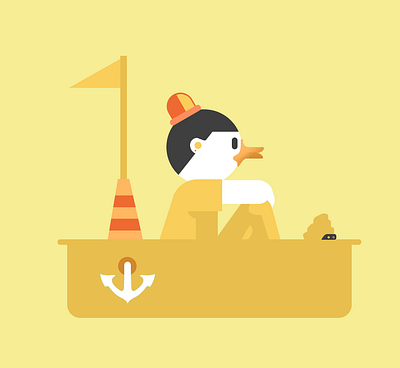 duck boat illustration