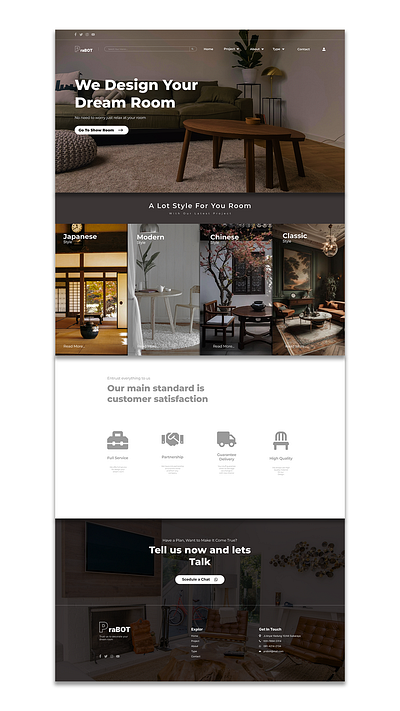 Web Interior Dessign desain design graphic design ui ux