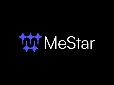 MeStar Logo Design (Unused concept) ai branding future logo m mark star