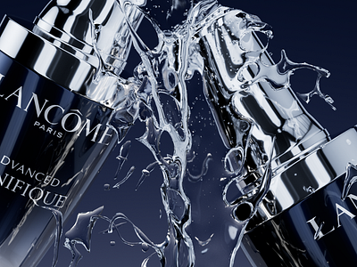 3D Product render Lancôme 3d 3d render branding design graphic design illustration motion graphics