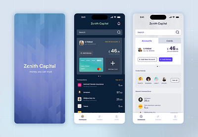 Concept modern banking application app design banking borrow concept design finance fintech mobile design money ui ui ux