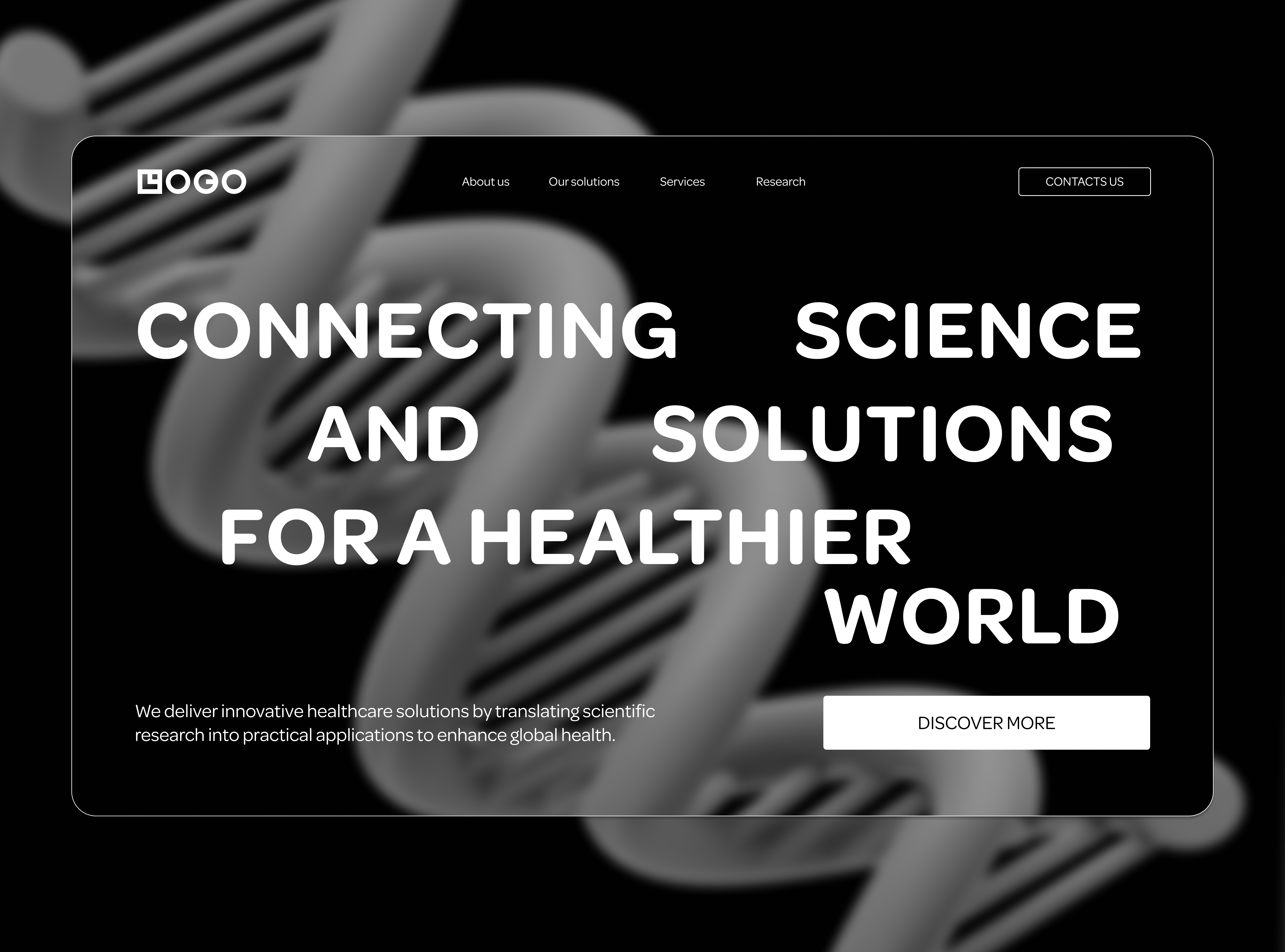 Hero section | Biotech biotech herosection ui website