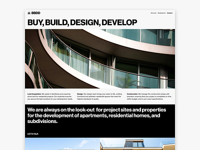 Residential Project Development Home Page design graphic design landing page ui ui design ux ux design web design webdesign website website design