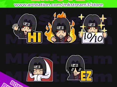 Twitch emotes itachi uchiha hi, comfy, perfect, rage & ez pack animated emotes anime comfy cute design emote emotes ez illustration itachi emotes itachi uchiha naruto naruto emotes ninja ninja emotes perfect rage sub badge twitch emotes waving