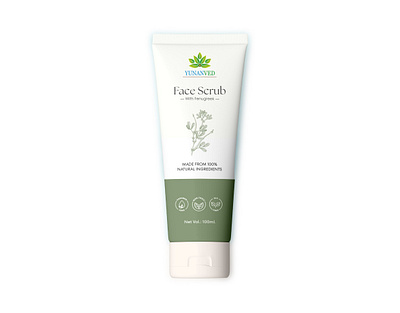 Face Scrub Tube Design face scrub face scrub design face scrub tube design face wash face wash packaging label design packaging