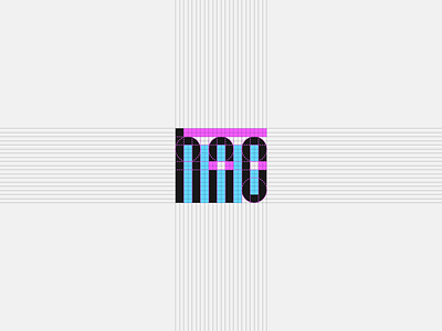 Holy Nation Collective - Logo structure - hnc + cross branding grid logo logo mark structure typography