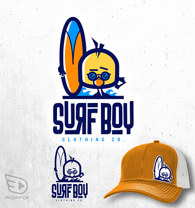 Surf boy concepts character chipdavid design dogwings logo sports graphic surf vector