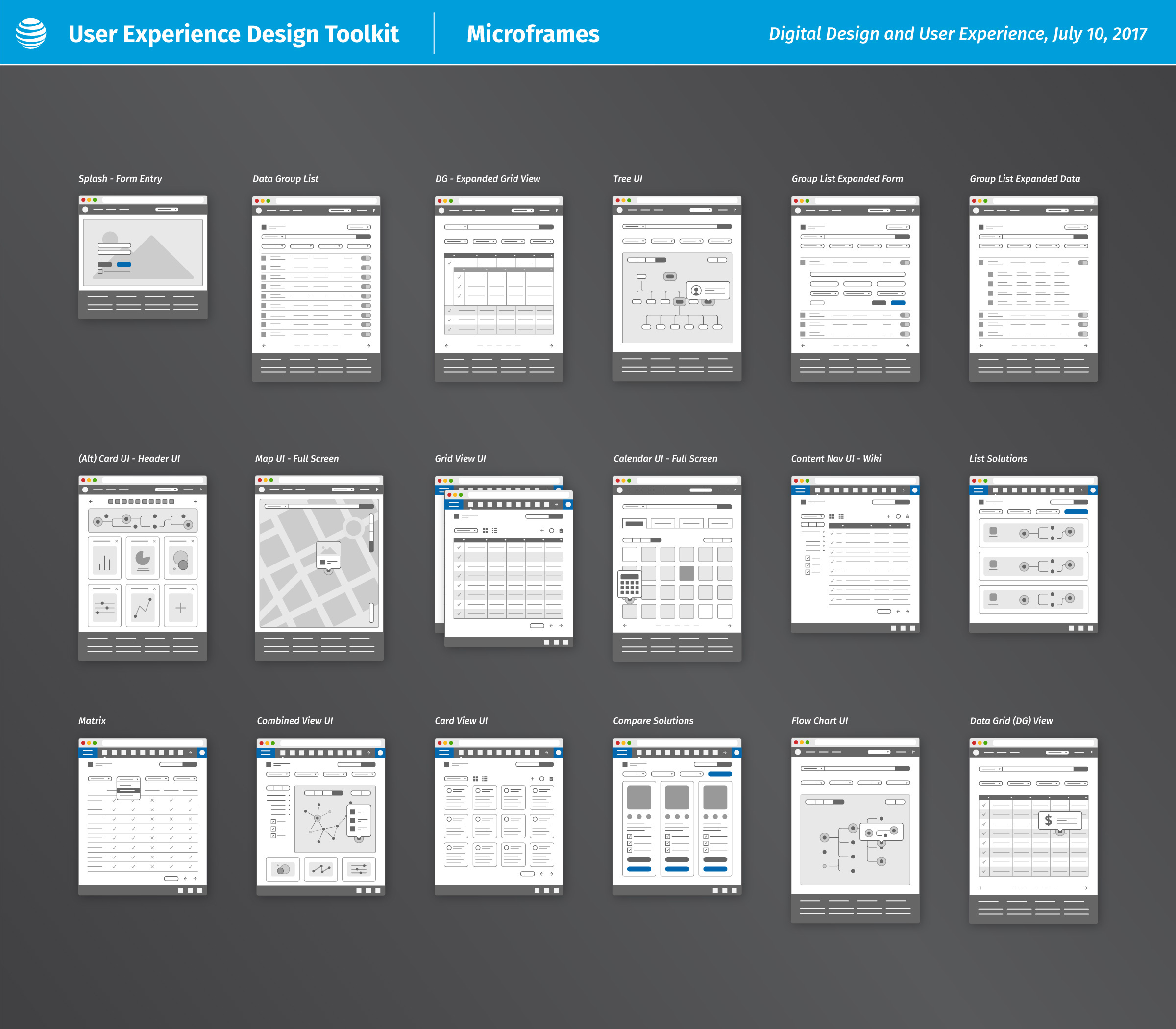 Microframe Design Elements design frames micro microframes user flows ux