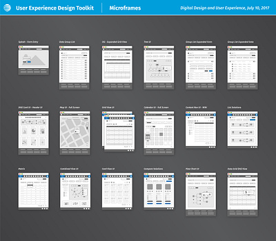 Microframe Design Elements design frames micro microframes user flows ux