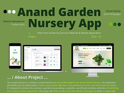 Anand Garden Nursery Web & Mobile Application angular branding design full stack developmen graphic design illustration ionic ui website