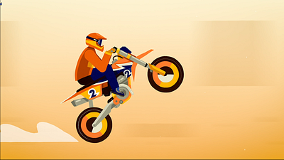 Motorcycle Animation 2d animation after effects animation character character animation gif gif animation illustration logo animation logo reveal mehraabi motion motion design motion graphics moto motorbike motorcycle motorcycle animation ride walk cycle