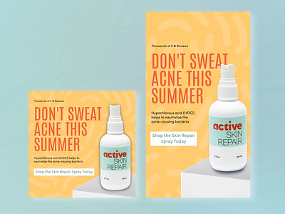 Active Skin Repair Meta Ads branding metaads performancecreative prospecting summer