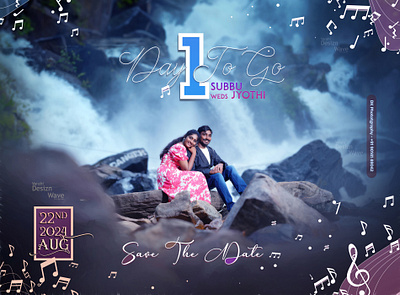 #1daytogo #savethedate #design #albumdesign #weddings album design design graphic design photo photo manupulation photography photoshoot photoshop photoshop edit poster