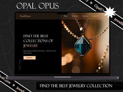 Opal Opus- Best Jewelry Collection design jewelry landing page ui ux web