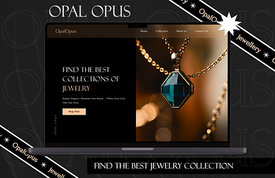 Opal Opus- Best Jewelry Collection design jewelry landing page ui ux web