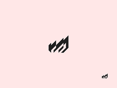 Fire logo mark - Concept black branding fire flames geometric logo logo mark pink