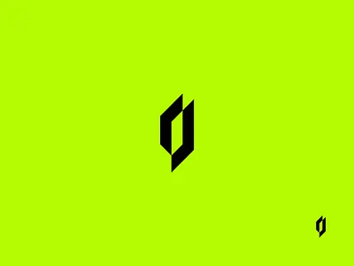 Geometric flame logo mark - Concept black branding flame geometric green logo logo mark