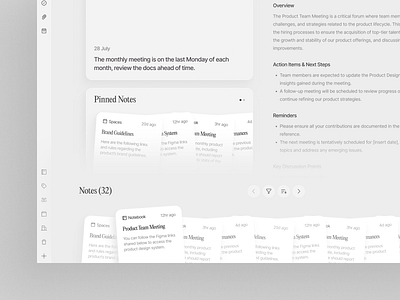 Evernote Redesign Concept - Notes branding clean concept design design desktop interface light mode minimal minimalist notebook notebook design notes product design typography ui ux web web app web app design white