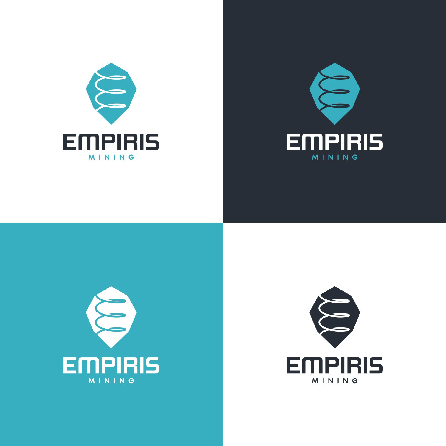 Empiris Mining Logo Concept industrial logo logo design mining