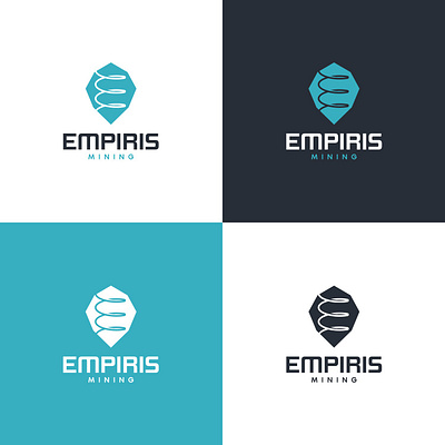 Empiris Mining Logo Concept industrial logo logo design mining