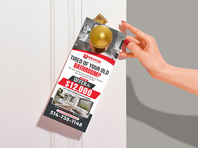 Creative Door Hanger For Build Your New Bathroom branding corporate door hanger creative door hanger door hanger design fashion door hanger fiverr graphic design logo mediacal door hanger profesitional door hanger real estate door hanger upwork