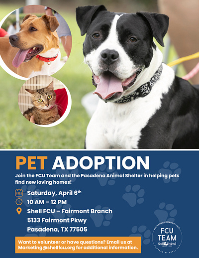 April Pet Adoption