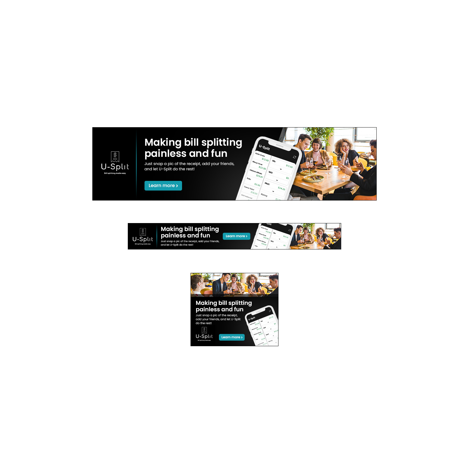 Restaurant Calculator App | Banner Ads Concept ad banner banner design