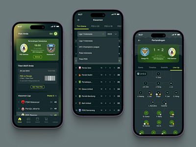 PSS Football Club Mobile App app app ui clean football football app mobile mobile app mobile app design mobile ui sport sport app sport ui table ui uidesign uidesigner uiux uiuxdesign userinterface