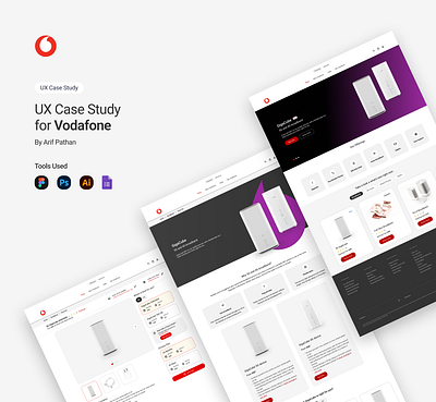 Vodafone - UX Case Study broadband buy gigacube buy wireless broadband cart case study design figma gigacube landing page payment product detail page ui user experience ux vodafone vodafone uk web application web ui wireless wireless broadband