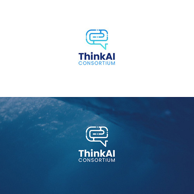 ThinkAI Consortium Logo Concept ai branding consulting logo logo design