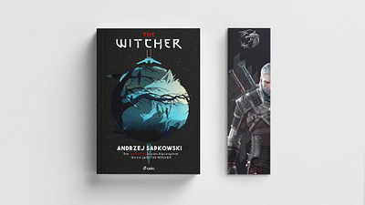 The Witcher | Book Cover Design book cover design book design book mark design bookmark cover design graphic design graphic elements graphics illustration mockup mockups the witcher typography