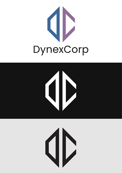 D+ C letter logo design branding design graphic design illustration lettermark logo vector wordmark