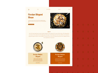 Restaurant Landing Page design figma food landing page restaurant ui ui design user inteface user interface design ux webdesign