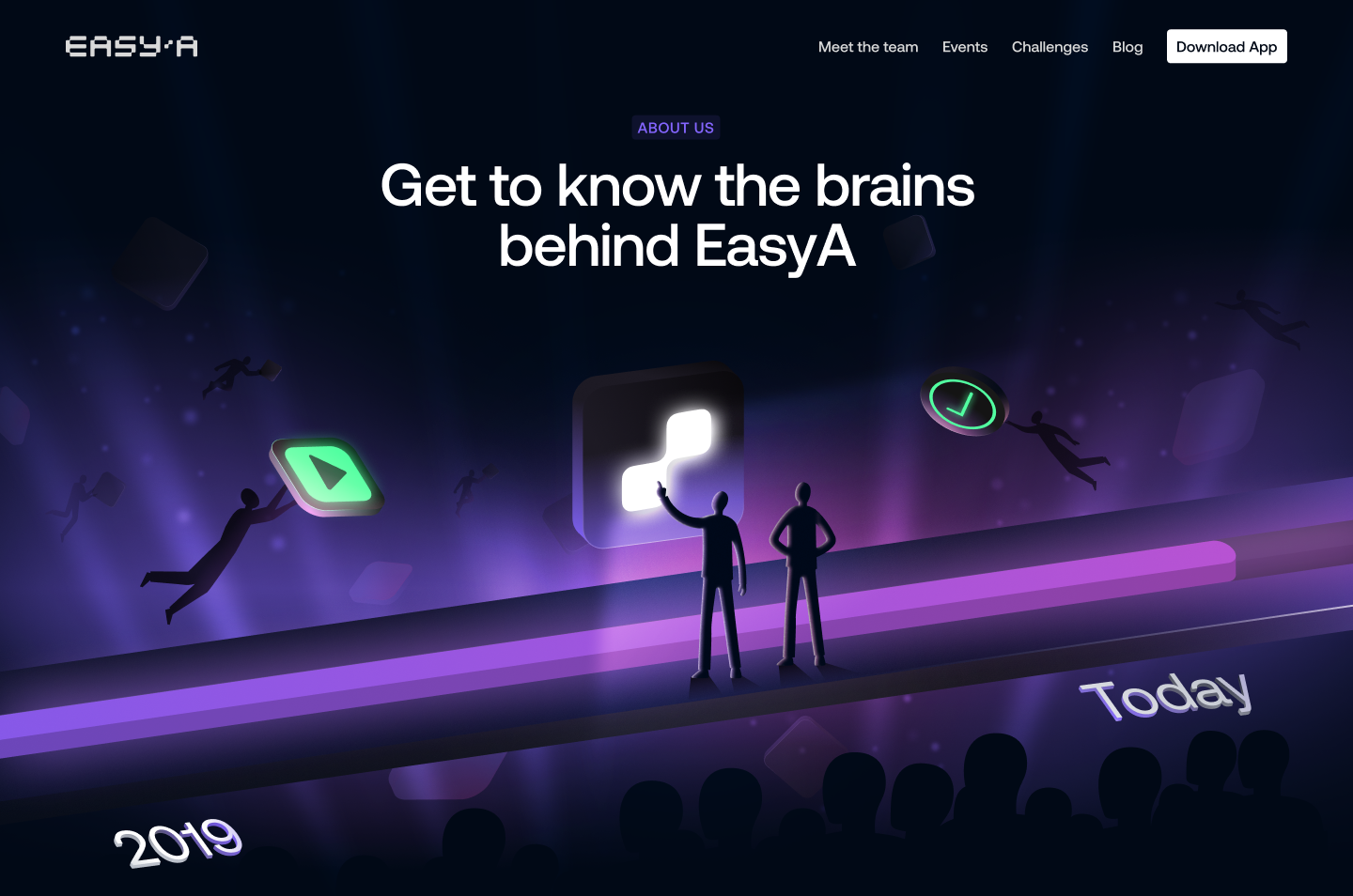 About Us Illustration branding clean crypto design figma flat hero illustration logo people simple ui web design website